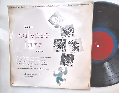 #ad Calypso Jazz Sampler Cook Vinyl LP X X 2 1950s Clear Brown Vinyl $20.00