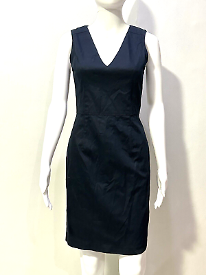 #ad CNC COSTUME NATIONAL V NECK SLEEVELESS SHEATH BLACK DRESS SIZE 26 40 SMALL $60.00