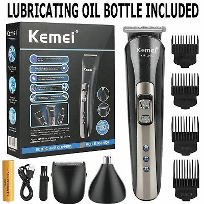 #ad Kemei Professional Hair Clippers Cordless Trimmer Beard Cutting Machine Barber $9.99