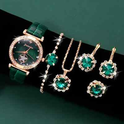 #ad Watch Gift Set for Women Ladies Girls Mom 5 Pieces of Jewellery Mothers Day GBP 10.99