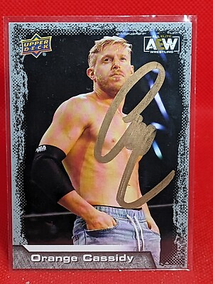 #ad PERSONAL AUTOGRAPH signed on card: Orange Cassidy 2022 Upper Deck AEW #52 $20.00