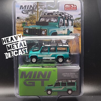 #ad #ad Mini GT #x27;85 Land Rover Defender 110 Trident Green 2024 MiJo Exclusives $17.99