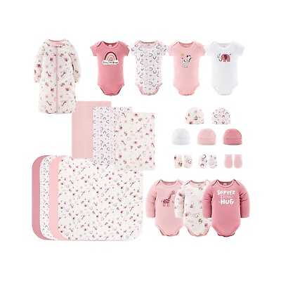 #ad The Peanutshell Newborn Baby Layette Gift Set for Girls Shower Gift Essentials $29.00