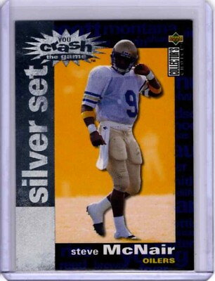 #ad STEVE MCNAIR RC 1995 COLLECTOR#x27;S CHOICE SILVER YOU CRASH THE GAME #C10 $1.99