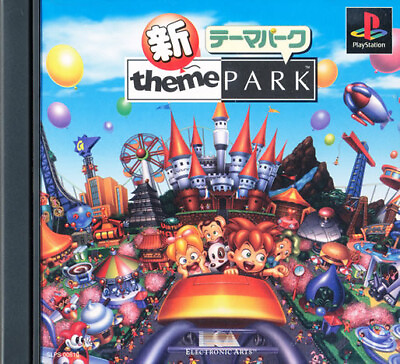 #ad Shin Theme Park PS1 Playstation 1 Japan Import Near Mint US SELLER $15.98