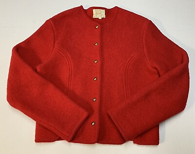 #ad Vintage 80’s Tally Ho Womens Worsted Wool Red Jacket US 14 Chest 38” Sleeve 24” $24.99