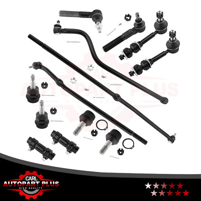 #ad 13x Tie Rod Track Bar Ball Joint Drag Link Kit For 2000 2001 Dodge Ram 1500 4x4 $192.76