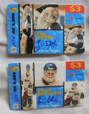 #ad #ad 1995 Signature Rookies Auto Phone Card Hockey Card Pick one $3.00