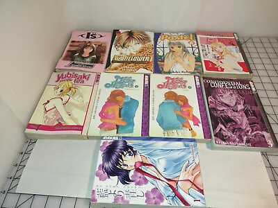 #ad Lot of 9pc. Manga Graphic Novels Tokyo Pop And Others Anime English Random Mix $10.00