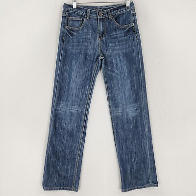 #ad Silver Jeans Boys 14 Blue Garret Straight Leg Youth Medium Wash Kids Casual $24.92