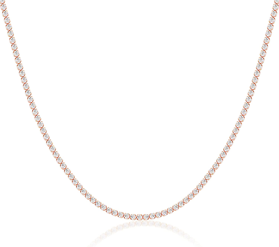 #ad #ad Tennis Necklaces for Women Faux Diamond Choker Necklace 925 Sterling Silver an $21.75
