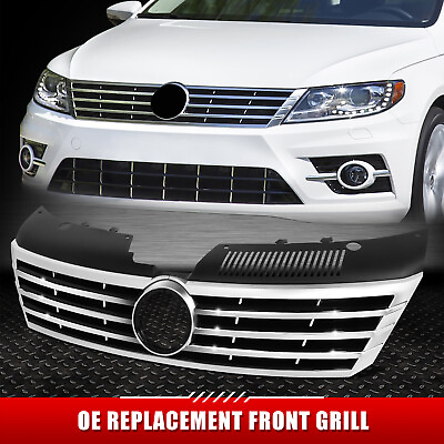 #ad Horizontal Slat For 13 16 VW CC Front Bumper Hood Grille Frame w Badge Slot $116.96