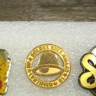 #ad Taco Bell 2001 02 Golden Hell Award Pin 2000s Certified $20.00