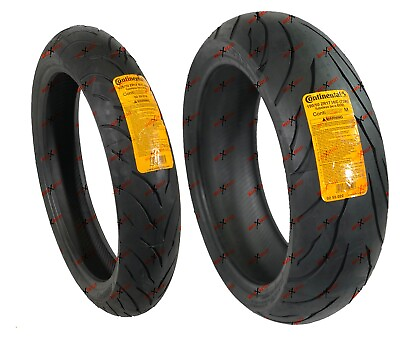 #ad Continental Motorcycle Tire 190 50 17 120 70 17 Set Conti Motion Front Rear $212.00
