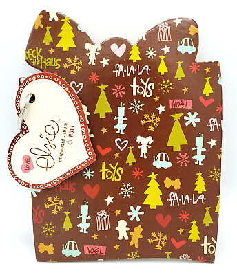 #ad Christmas PRESENT GIFT Shaped Scrapbook Memory Photo Book Journal by Love Elsie $9.95