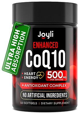 #ad High Absorption CoQ10 500MG 120 Softgels for Heart Health amp; Energy Production $18.99