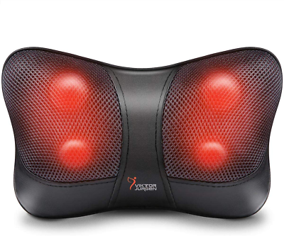 #ad Neck and Back Massager Pillow Shiatsu Kneading Massage with Heat for Shoulders $53.35