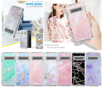 #ad For Samsung Galaxy S10E S10 Shockproof Defender 2 Layer Marble Case Cover $8.99