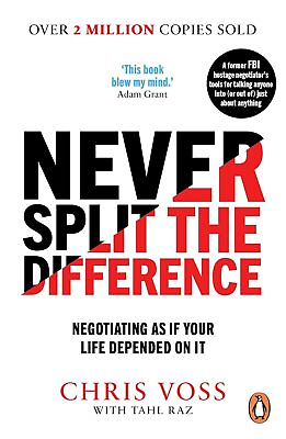 #ad Never Split the Difference: Negotiating as if Your Life By Chris Voss NEW Paprbk $8.72