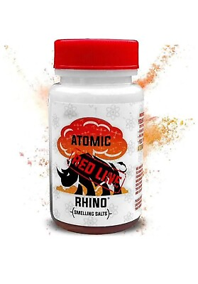 #ad Atomic Rhino Smelling Salts Red Line Ultra Strong Aqua Ammonia.... $18.00