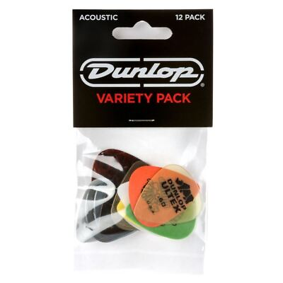 #ad Dunlop PVP112 Acoustic Player#x27;s Guitar Pick Variety Pack 12 Pack $9.95