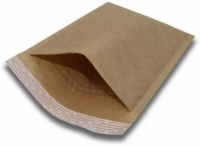 #ad 100 #0 6x10 Kraft Natural Paper Padded Bubble Envelopes Mailers Case 6 x10 Gold $22.45