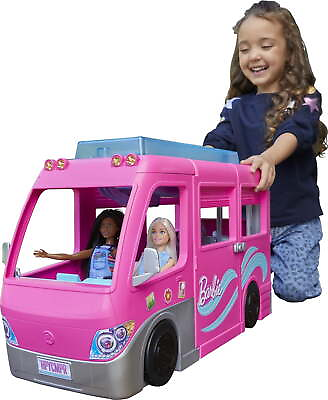 #ad DreamCamper Vehicle Playset with 60 Accessories Including Pool and 30quot; Slide $84.00