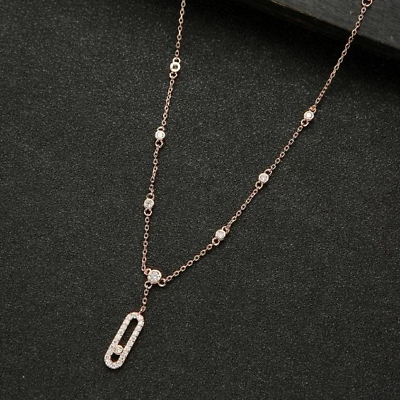 #ad Beautiful Floating Moissanite In Real 14K Yellow Gold Unique Chain Anklets $890.00