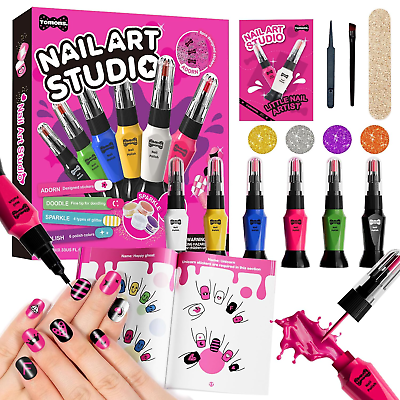 #ad Nail Polish Nail Polish Set for Kids Ages 6 12 Years OldNail Art Kit with Po $38.99