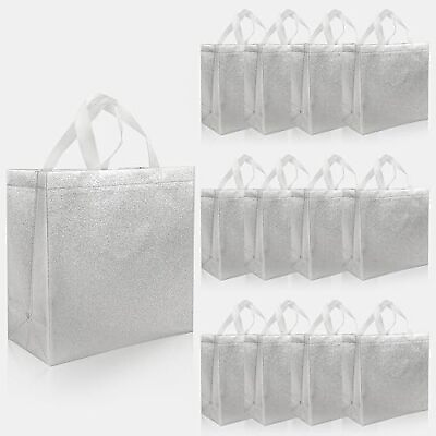 #ad #ad Glossy Reusable Gift Bags with Handles 12 Pcs Bulk Bridesmaid Gift Bag for Wo... $23.88