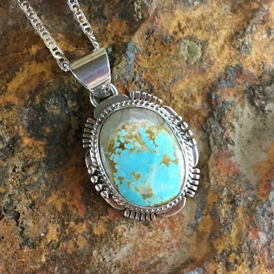 #ad Simple Women 925 Silver Necklace Pendant Vintage Turquoise Jewelry Gift C $2.96
