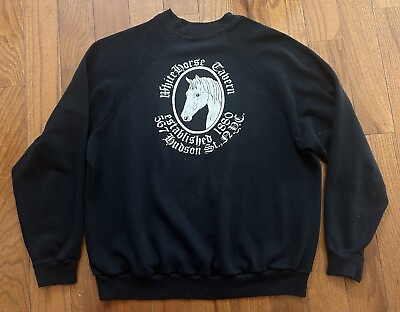 #ad Vintage White Horse Tavern NYC Crewneck Sweatshirt Medium $29.99