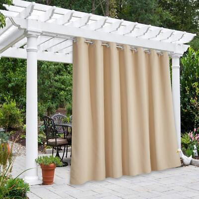#ad Waterproof Patio Outdoor Curtain and Drape Extra Wide and Long W100 x L95 Th... $63.25