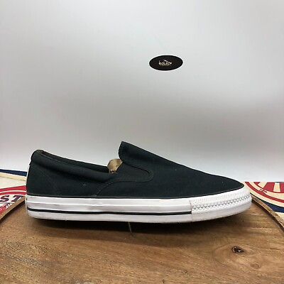 #ad Converse Mens CT All Star Slip On Black Canvas Shoes Sneakers 167941F Size 12 $53.99