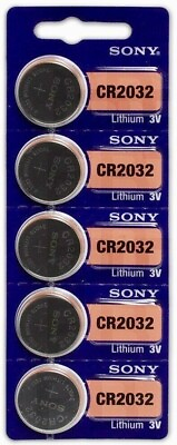 #ad #ad 5 X NEW SONY MURATA CR2032 DL2032 ECR2032 Lithium 3V Watch Battery USA Seller $2.99