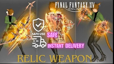 #ad Final Fantasy XIV FF14 🔥Relic Weapon Guaranteed✔️ NAamp;EU 100% $198.00