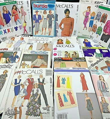 #ad New Selections: Women#x27;s Plus Full Figured Queen Size Clothing Sewing Patterns $9.99