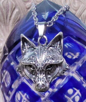 #ad 🐺 VIKING NORDIC WOLF Antique Silver Pendant Necklace 20quot; Chain Men#x27;s Gift $11.67