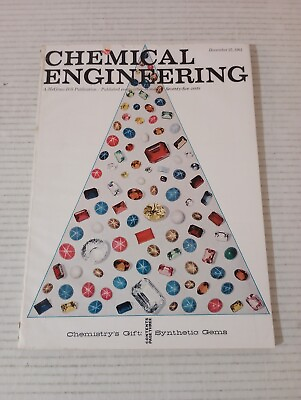 #ad Chemical Engineering Vintage December 1961 Chemistry#x27;s Gift Synthetic Gems $9.98
