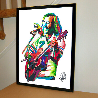 #ad Jimmy Buffett Singer Guitar Rock Folk Music Poster Print Wall Art 18x24 $24.29