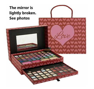 #ad Makeup Kits 2 Tier Love Make Up Gift Set Eyeshadow Palette Broken Mirror $15.99