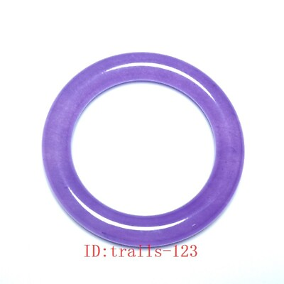 #ad 60 mm China Jade Hand Carving Bracelets Attractive violet Decoration Gift $17.99