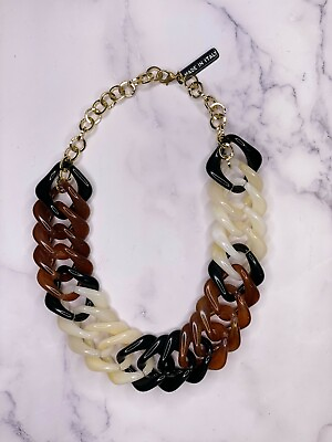 #ad Alisha D fashion acrylic link chain chunky statement necklace $17.50