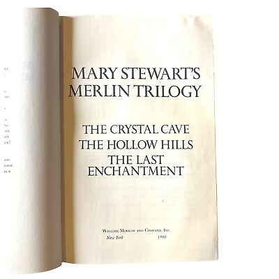 #ad The Merlin Trilogy By Mary Stewart Hardcover 1980 3 Novels In One 1st Edition $35.00