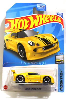 #ad Hot Wheels 1 64 Lotus Sport Elise Diecast Model Car Yellow NEW IN PACKAGE $12.98