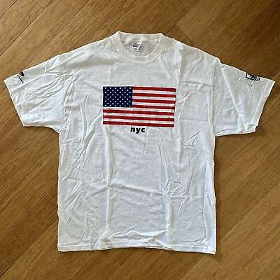 #ad NYC American Flag 9 11 Jamp;R Samsung ZizmoreCore T Shirt. Brand New Unworn Mens XL $900.11