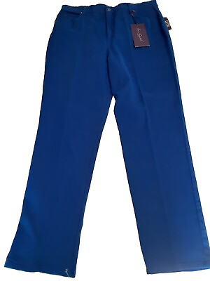 #ad GLORIA VANDERBILT Women Sapphire Blue Size 16 NMT Denim Jeans Pants 5 Pocket $11.75