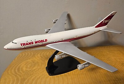 #ad TRANS WORLD 747 model 13in Length TWA $60.00