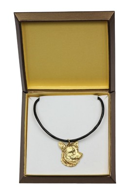 #ad Welsh Corgi Gold Plated Necklace with A Dog IN A Box Art Dog $74.40