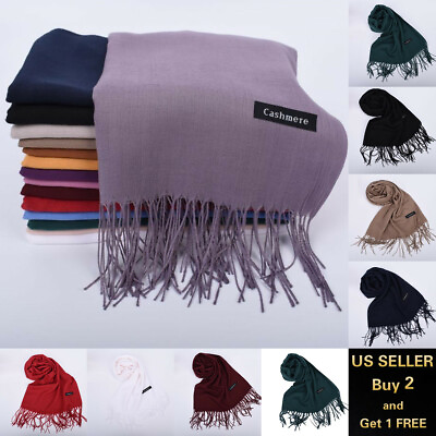 #ad 28quot; 100% Cashmere Womens Men Winter Warm Soft Scarf Scarves Wrap Wool $6.89